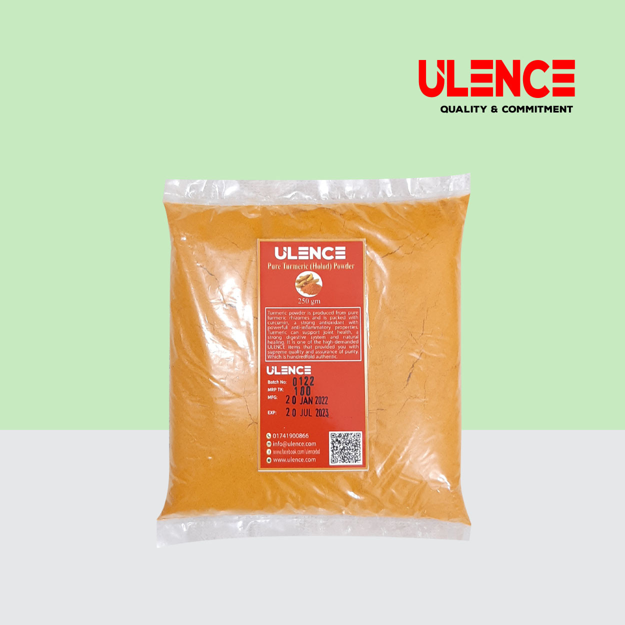 Ulence Pure Turmeric (Holud) Powder